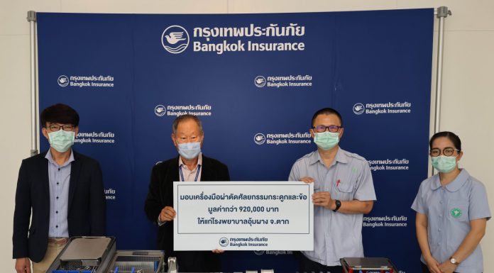 BKI มอบเครื่องมือการผ่าตัดทางศัลยกรรมกระดูกและข้อให้แก่ รพ.อุ้มผาง ช่วยเหลือผู้ป่วยที่ไม่มีหลักประกันสุขภาพ