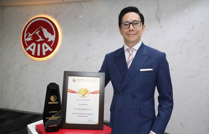 เอไอเอ ประเทศไทย รับรางวัล Best Life Insurance Company Thailand ปี 2564 จาก International Business Magazine
