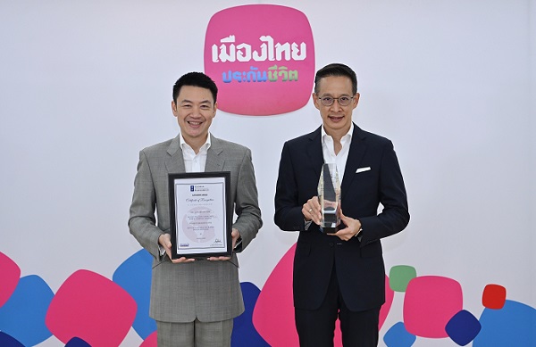 เมืองไทยประกันชีวิต คว้ารางวัล “Most Sustainable Insurance Service Provider” จากอังกฤษ