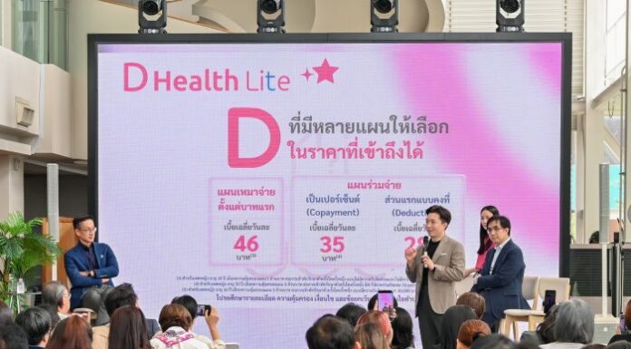 เมืองไทยประกันชีวิต เปิดตัวผลิตภัณฑ์ใหม่ “D Health Lite” ที่มาพร้อม รพ.ในเครือข่าย “MTL Smile Hospital Network” ตอกย้ำความเป็นผู้นำด้านความคุ้มครองชีวิต สุขภาพ และการดูแลครบวงจร