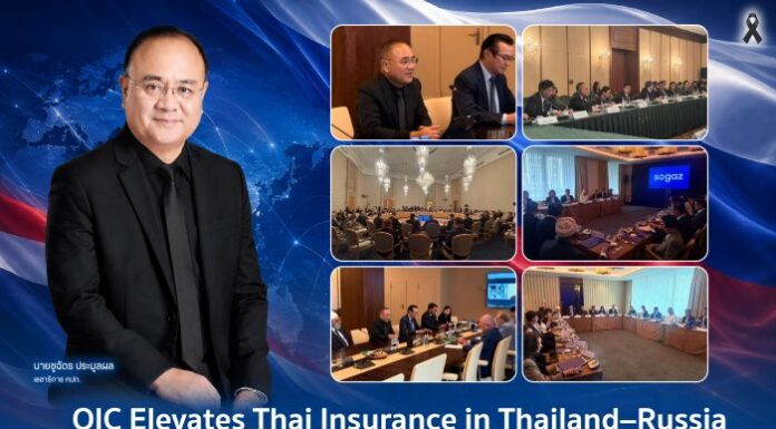 คปภ. ยกระดับ “ประกันภัยไทย” สู่ความร่วมมือระดับประเทศ ไทย-รัสเซีย เชื่อมภาครัฐ-ภาคธุรกิจ ต่อยอดโอกาสใหม่ด้านการค้า ท่องเที่ยวและสุขภาพ